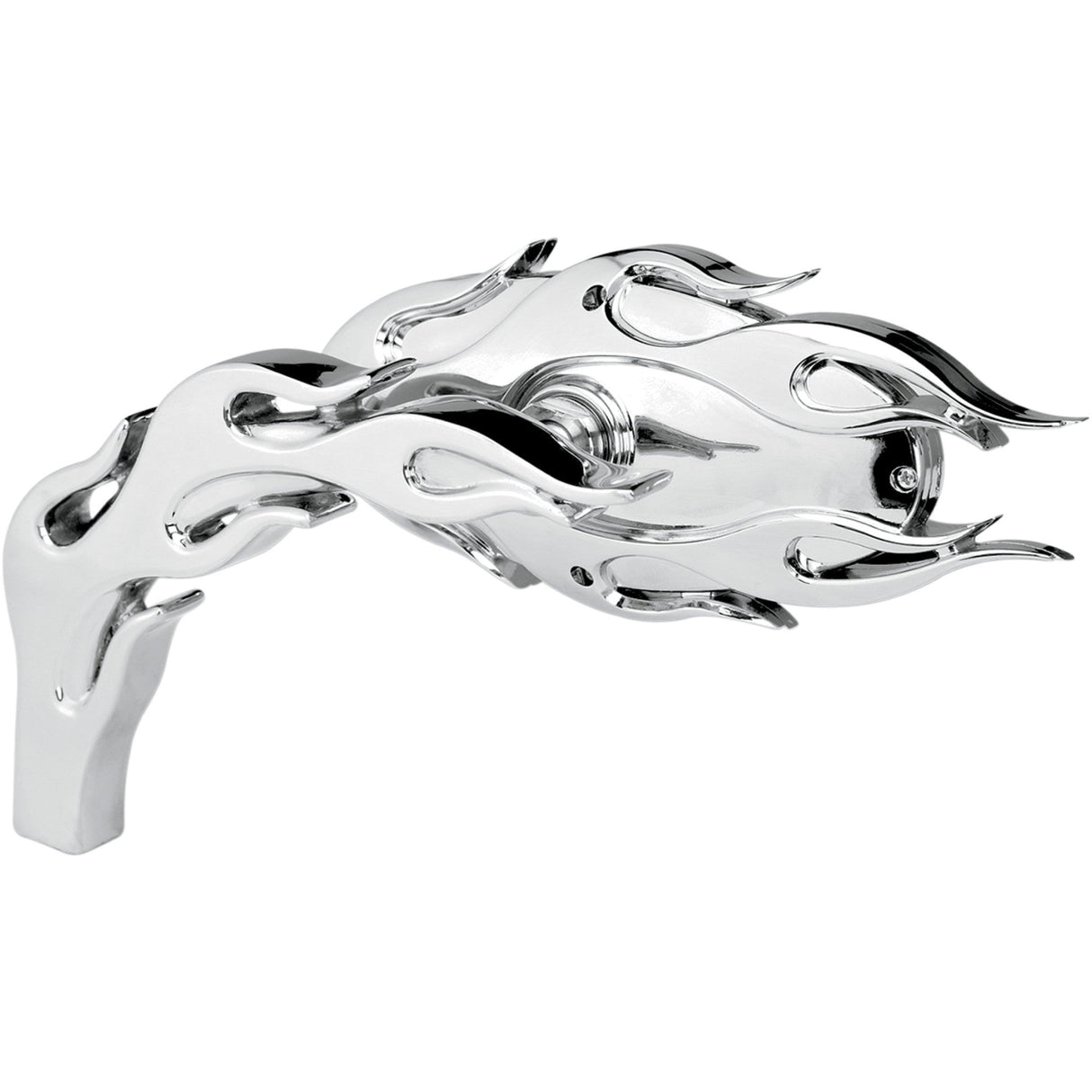 ARLEN NESS 0640-0591 13-070 Micro-Mirror - Flamed - Side View - Oval - Chrome - Left