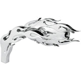 ARLEN NESS 0640-0591 13-070 Micro-Mirror - Flamed - Side View - Oval - Chrome - Left