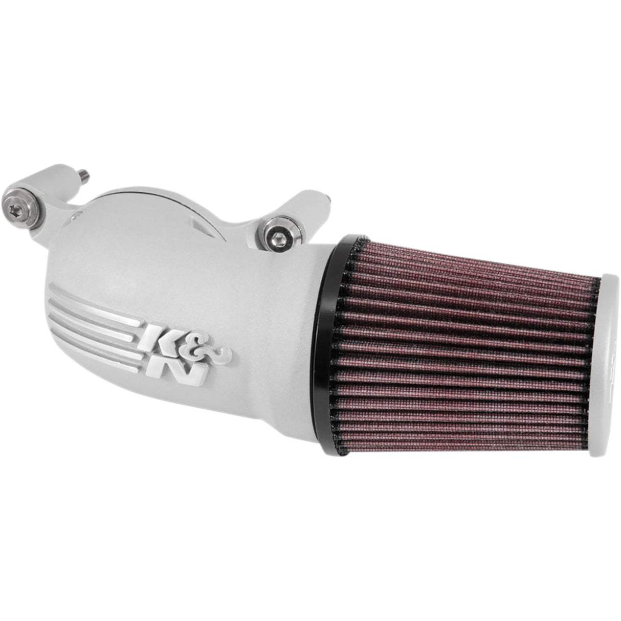 K & N Aircharger® Intake System With Cast Aluminum Intake Tube Satin Silver - 57-1137S For Harley Motorcycles 2001-2017