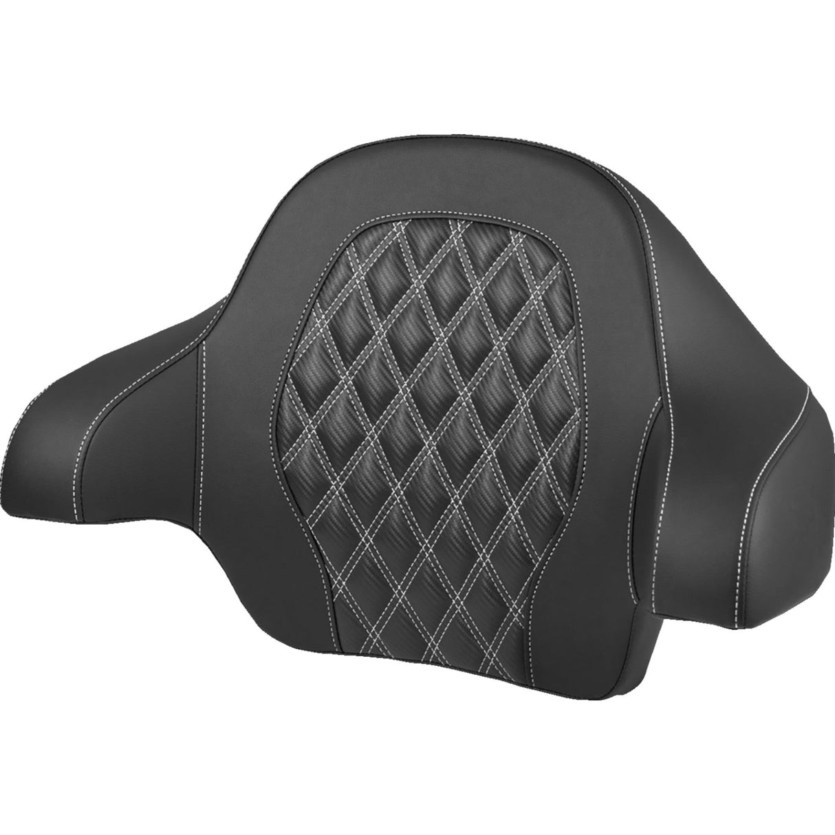SADDLEMEN 0822-0705 814-07-20706 Tour Pak® Backrest Pad Tour-Pak® Backrest Pad - Lattice Stitch - White Stitch - FL '14-'25