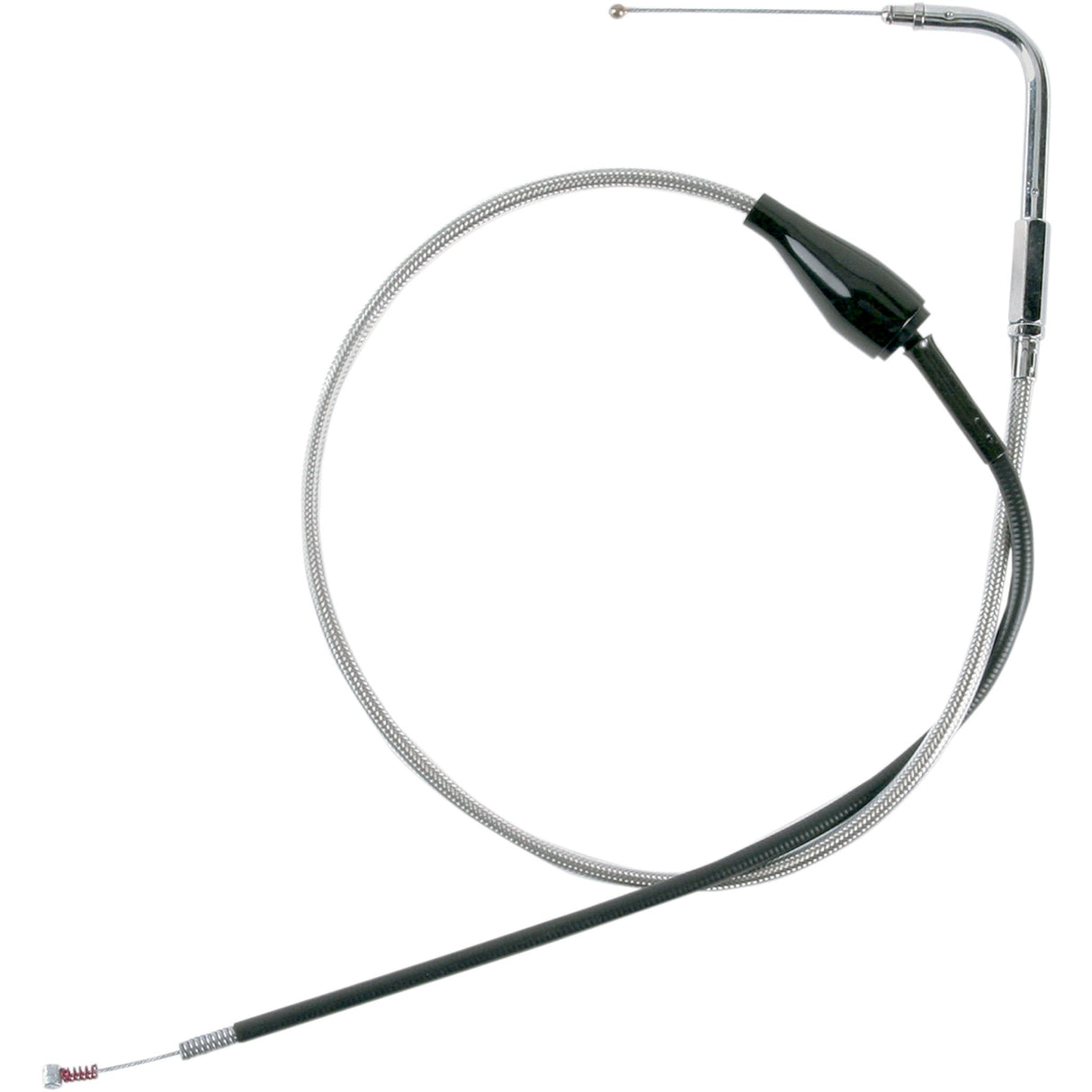 Drag Specialties Stainless Braided Idle Cable Cruise 38-7/8" For Harley Road King 1996-2007