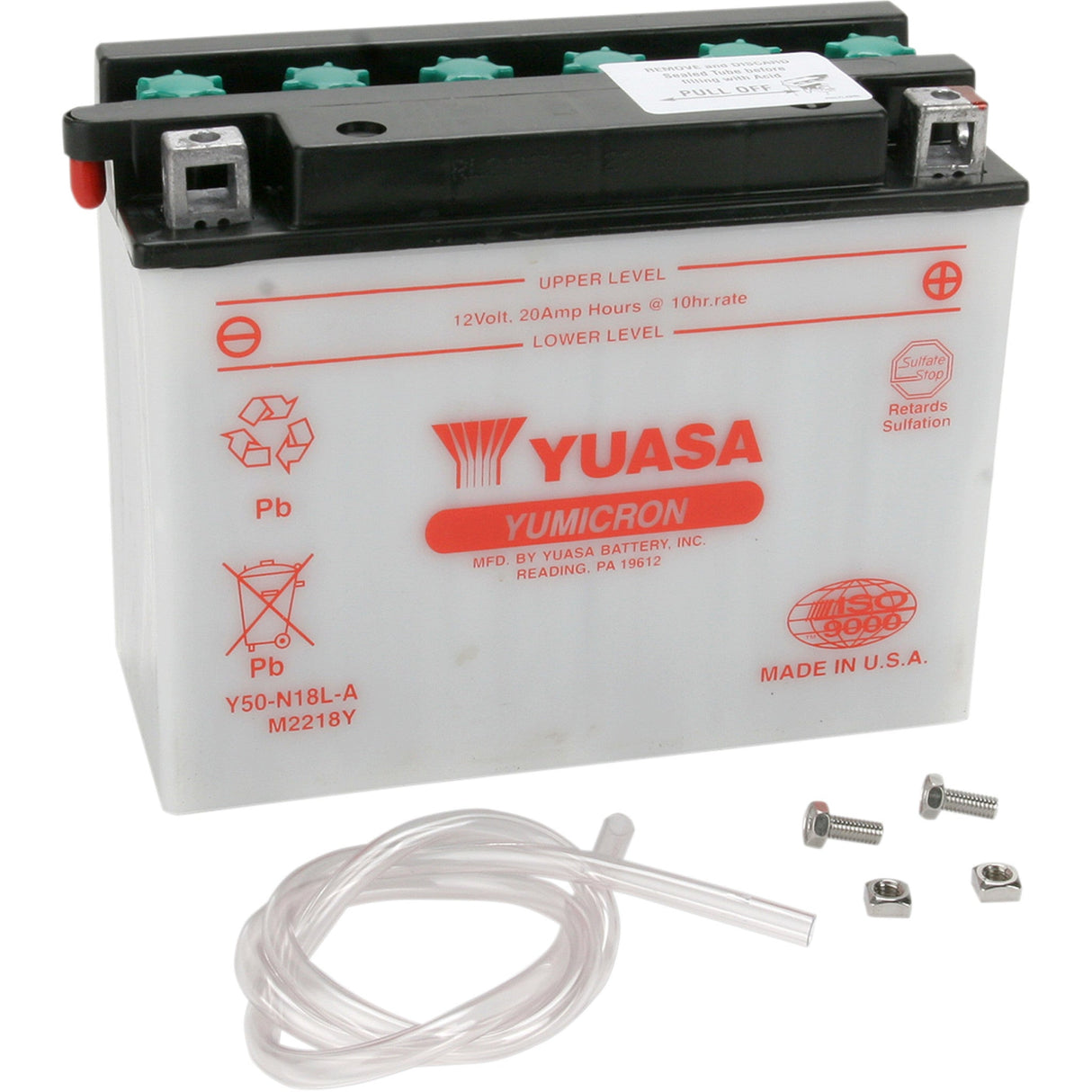 Yuasa Conventional Battery - YUAM2218YTWN For Harley Touring 1980-1996 | Ducati 500 / Sport 500 1976-1983 | Arctic Cat Prowler 650 2006-2010