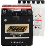 Moose Offroad YTX Battery - MTX14AH-BS For Arctic Cat ATVs 2004-2013 | Indian Scout 2015-2020 | Honda 200 1984-1985 | Ducati Scrambler 250 1985-1986