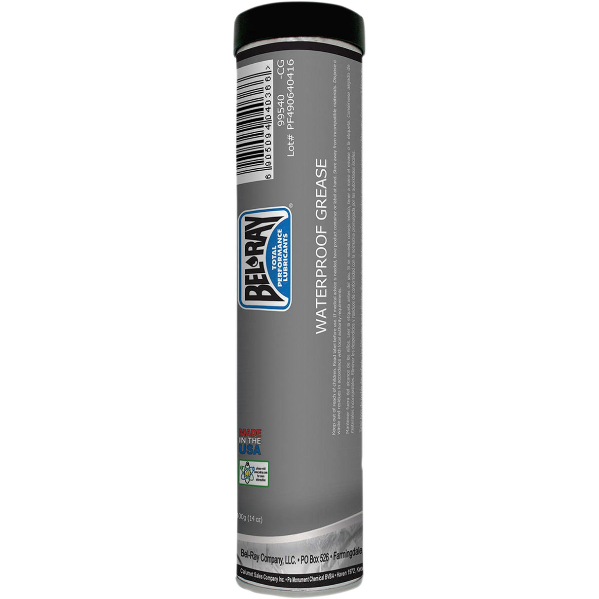BEL-RAY 3607-0023 301293150235 Waterproof Grease 14 oz. net wt. - cartridge
