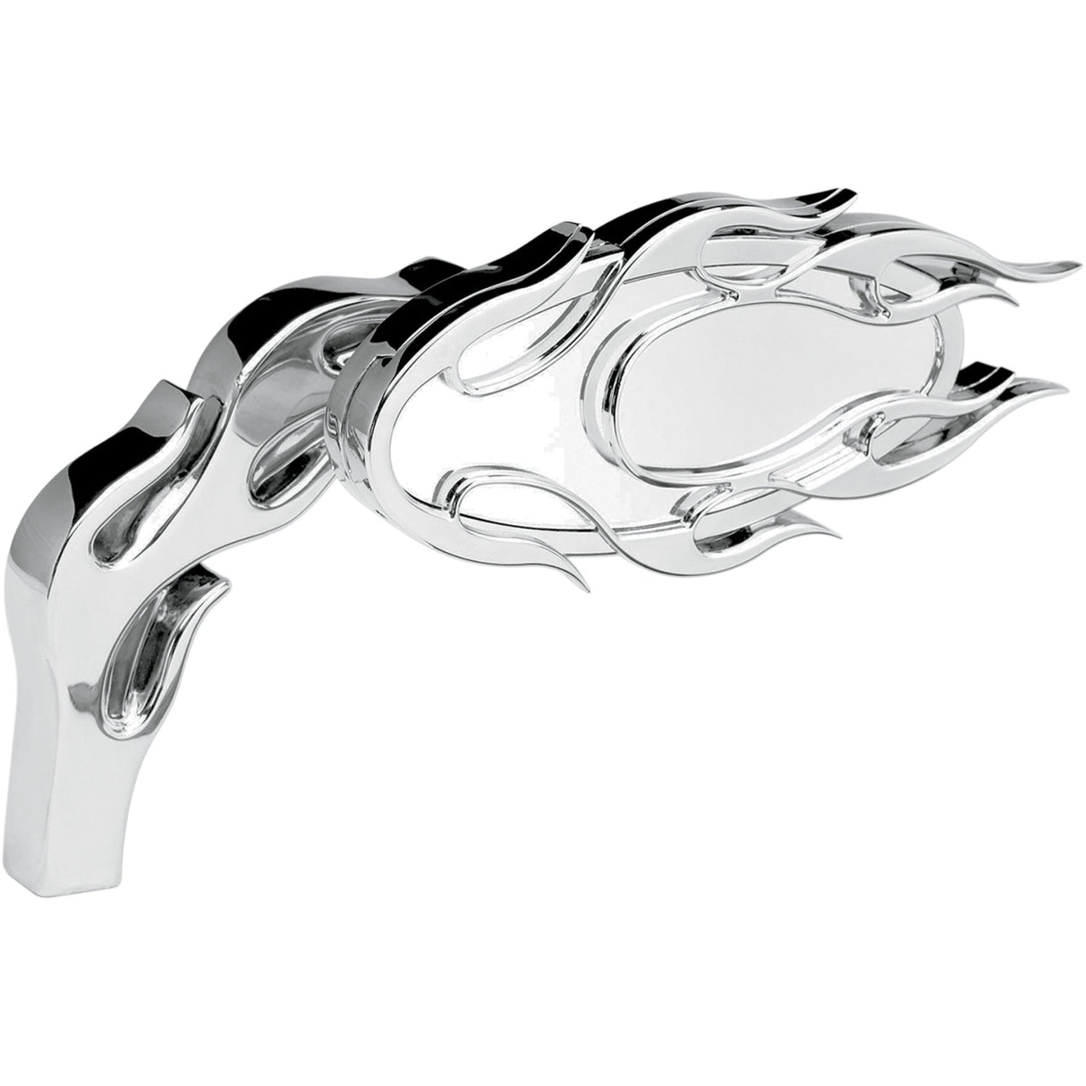 ARLEN NESS 0640-0591 13-070 Micro-Mirror - Flamed - Side View - Oval - Chrome - Left