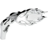 ARLEN NESS 0640-0591 13-070 Micro-Mirror - Flamed - Side View - Oval - Chrome - Left