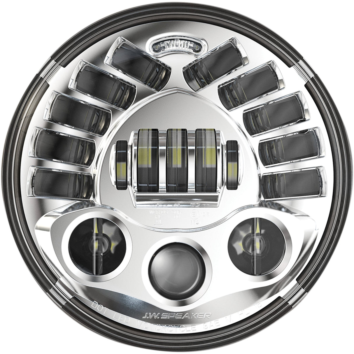 J.W. SPEAKER 2001-1774 0555031 7" LED Adaptive 2 Headlight Adaptive 2 LED Headlight - 7" - Chrome