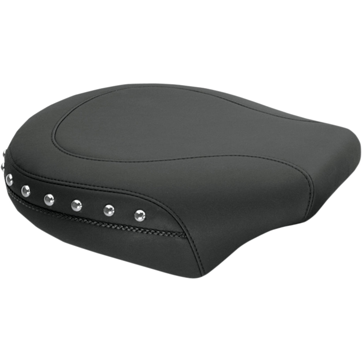 Mustang Wide Rear Seat Studded Black FL FX - 76751 For Harley Blackline / Softail Slim 2011-2017