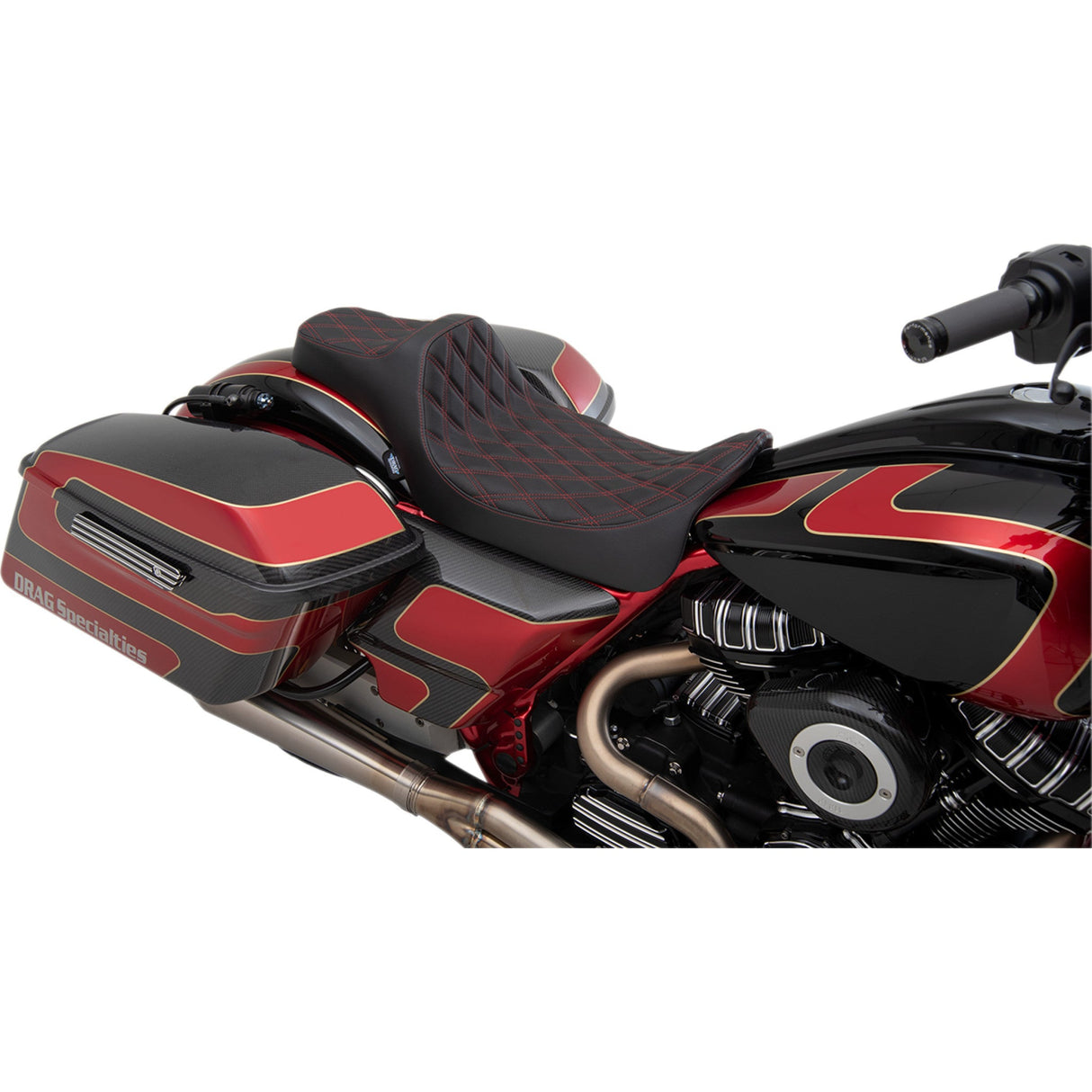 DRAG SPECIALTIES Extended Reach Predator III Seat - FL '08-'23