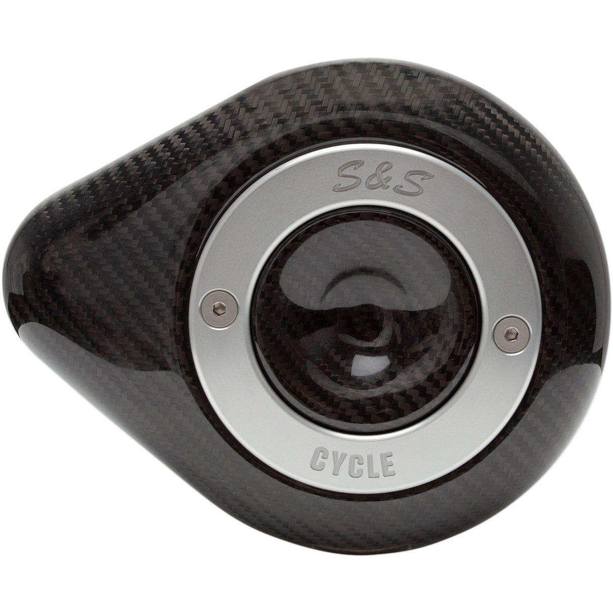S&S CYCLE 1014-0289 170-0501 Stealth Air Cleaner Cover - Mini Teardrop - Carbon Fiber