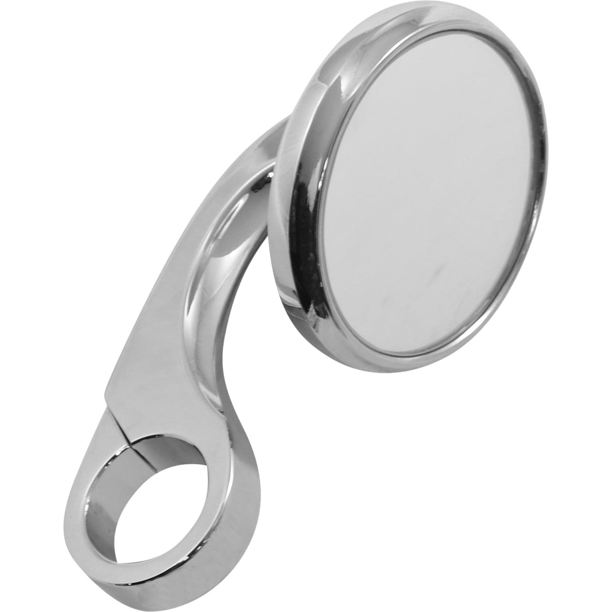 Todd's Cycle Clamp-On Shooter Mirror Shooter Side View Round Chrome 1"