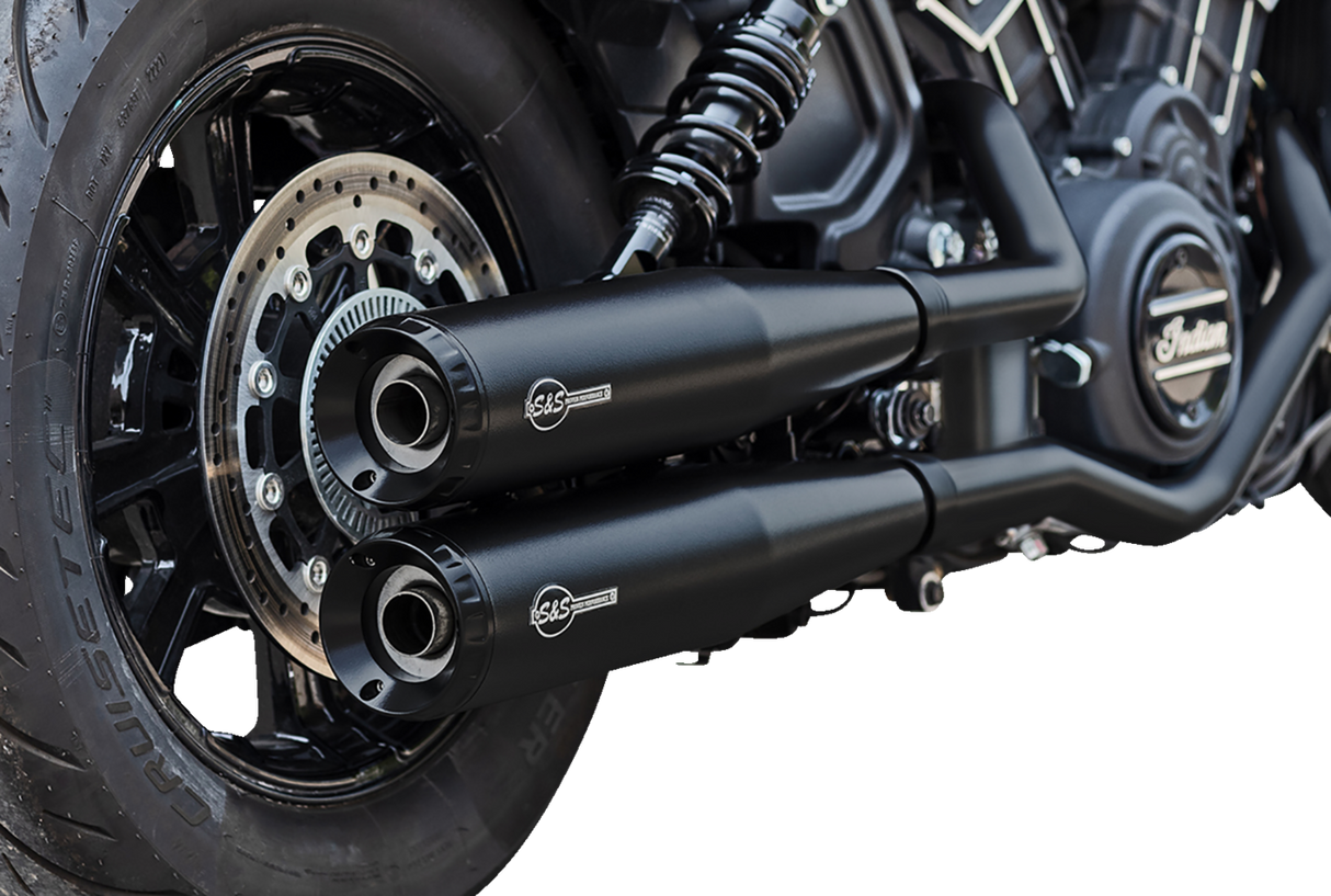 Grand National Slip-On Mufflers - Black - 50-State - 1811-4519