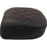 Mustang Wide Tripper™ Passenger Seat Passenger Dark Cherry Stitching - 88511DC For Harley Touring 2023-2026