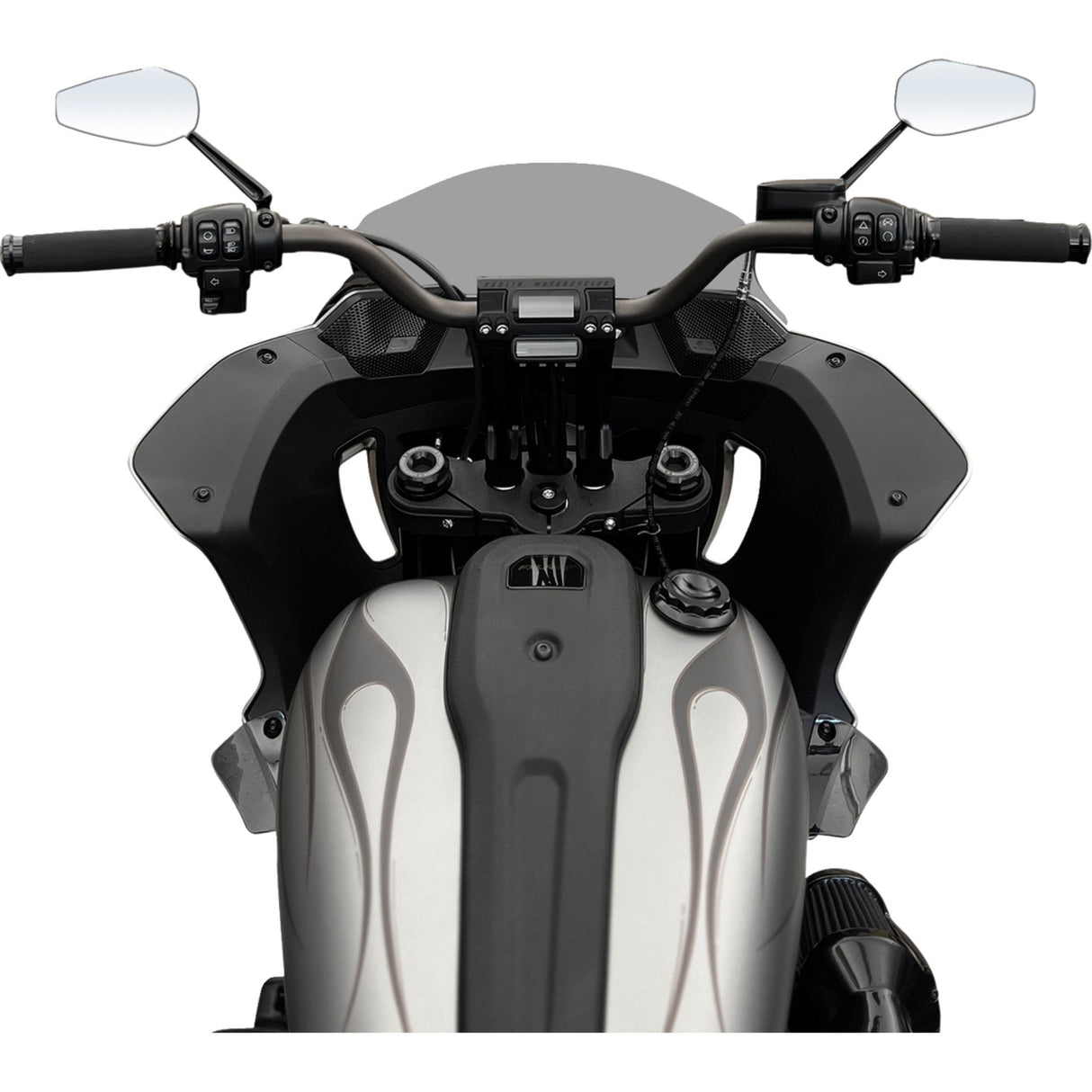 Kodlin USA Fastback Risers 8" Black - K55122 For Harley Softail 2018-2024