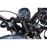 LA Choppers Handlebar Riser Extensions 2" Forty-Eight Black - LA-7433-02B For Harley Sportster 2010-2022