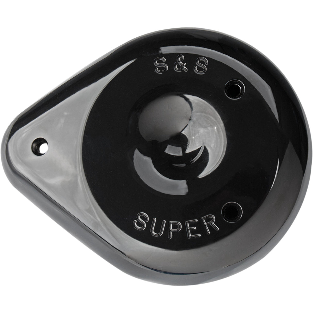 S&S CYCLE 1014-0237 170-0384A S&S Air Cleaner Cover - Teardrop Air Cleaner Cover - Gloss Black