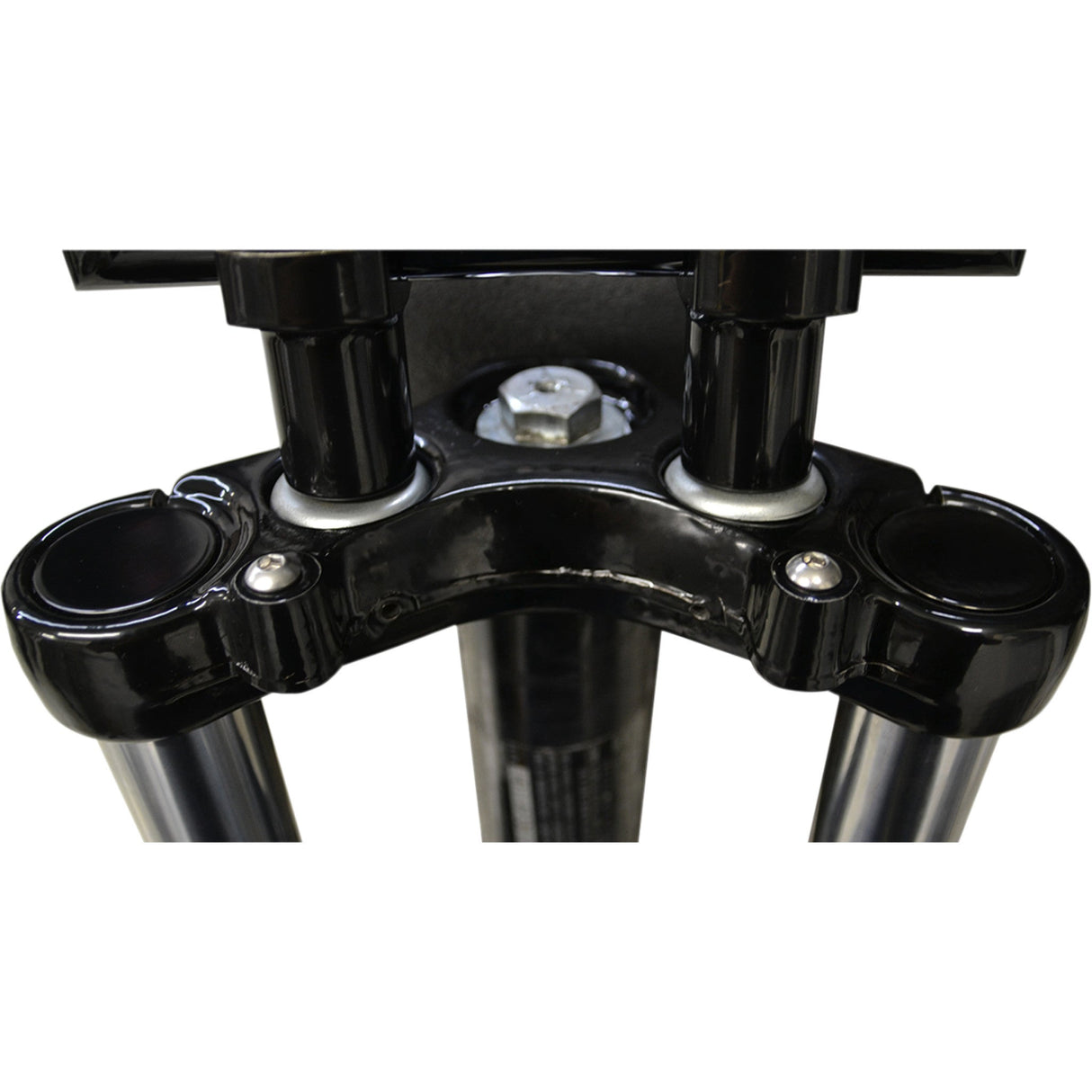 LA CHOPPERS 0404-0289 LA-7504-39B Flush-Mount Fork Caps - 39 mm - Gloss Black Powder Coat
