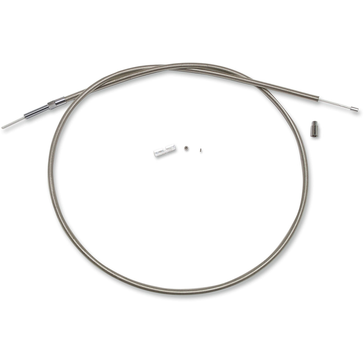 Magnum Shielding BYO™ Build Your Own™ Clutch Cable Kit 74" Big Twin Braided Stainless Steel - 398721 For Harley Motorcycles 1968-1986