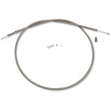 Magnum Shielding BYO™ Build Your Own™ Clutch Cable Kit 74" Big Twin Braided Stainless Steel - 398721 For Harley Motorcycles 1968-1986