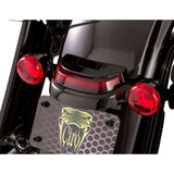 Ciro Crown Taillight With Lightstrike™ Technology Red Lens Black - 40174 For Harley Touring 2006-2026