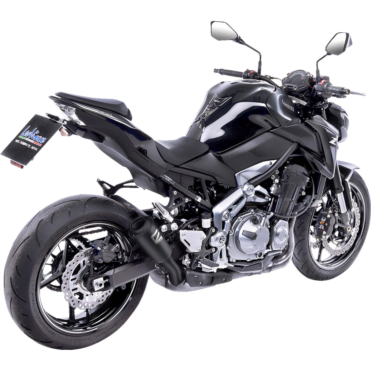 Leovince LV-10 Black Muffler - 15204FB Kawasaki 900 2017-2025