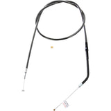 Magnum Shielding Black Pearl™ Braided Throttle Idle Cable — Throttle 37-7/8" - 43368 For Harley Sportster 2007-2021