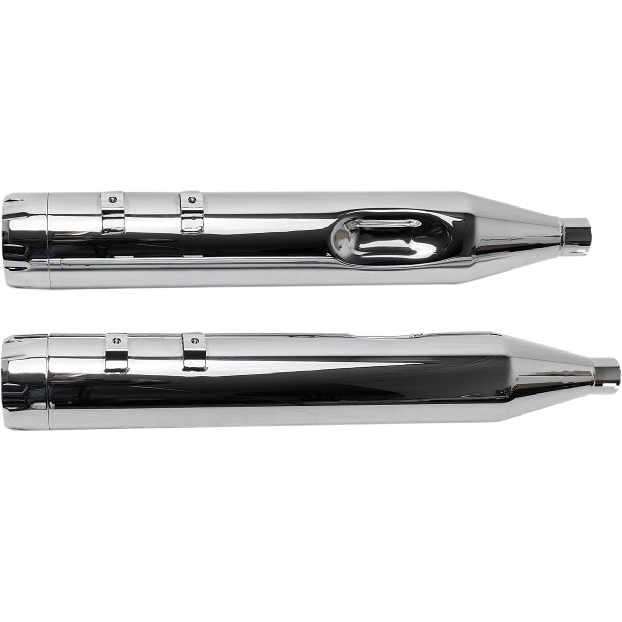 S&S Cycle 4-1/2" MK45 Performance Mufflers Chrome With Chrome Thruster - 550-0620 For Harley Touring 1995-2016