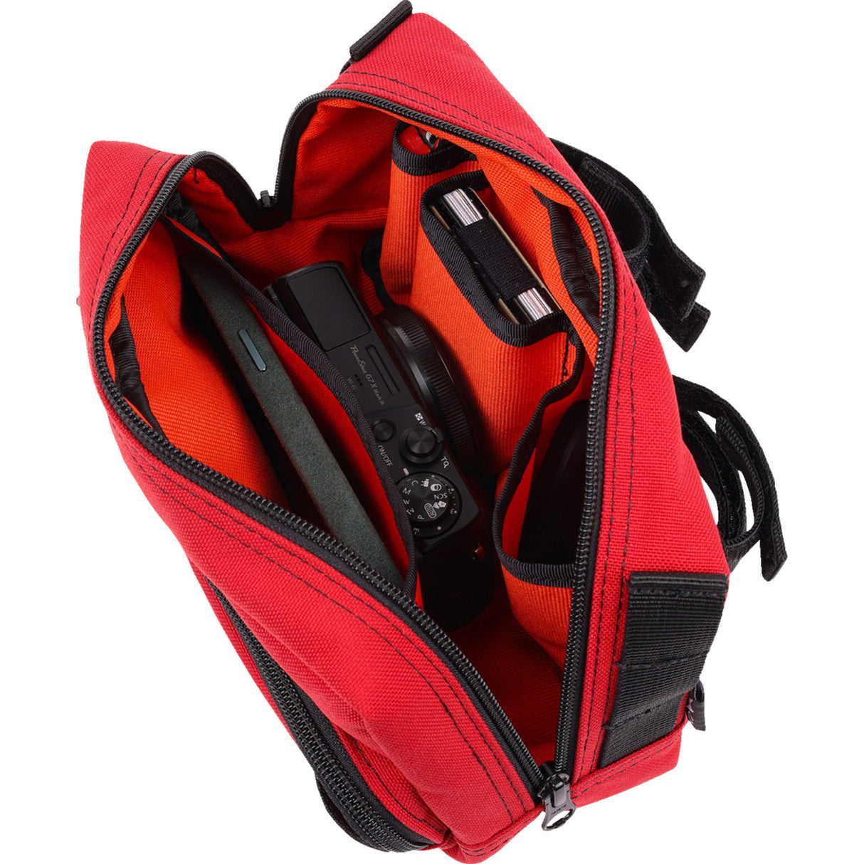 THRASHIN SUPPLY CO. 3510-0202 THB-0017 Handlebar Bag Plus - Red
