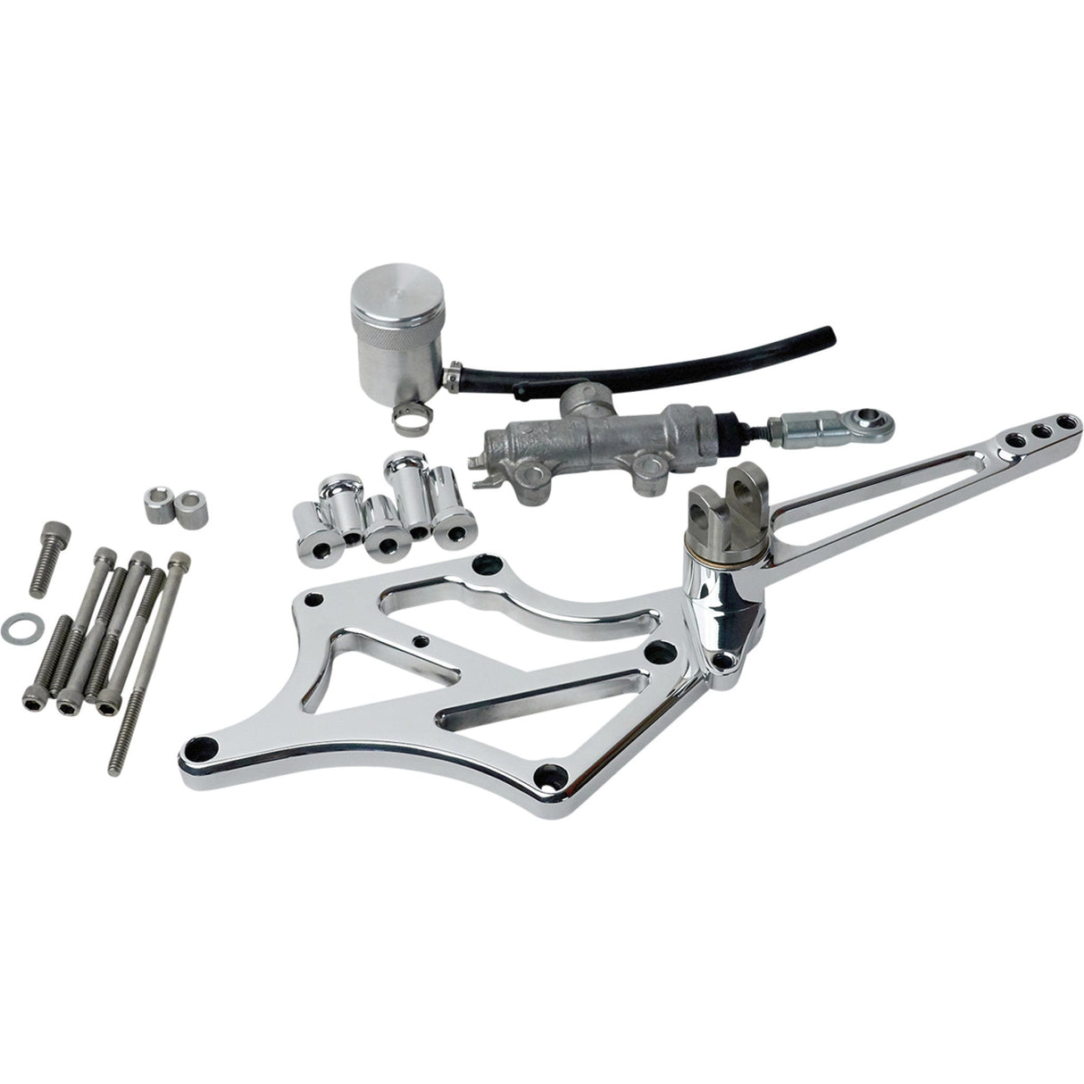 Speed Merchant Mid Controls Without Pegs Polished - SM-M8FLMIDWOP-P For Harley Touring 2017-2023