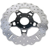 EBC FSD Series Stainless Steel Front Brake Rotor For Big Twins Black Carrier - FSD012CBLK For Harley Motorcycles 2000-2014