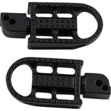 BILTWELL Mushman Footpegs Standard - Black Electroplated