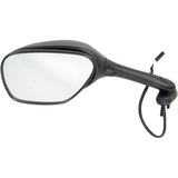 EMGO 0640-0168 20-69792 OEM-Style Replacement Mirror Mirror - Side View - Cate Eye - Black - Left