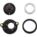 S&S Cycle Air Stinger Stealth Air Cleaner Kit Chrome Ring - 170-0714A For Harley Motorcycles 2017-2023