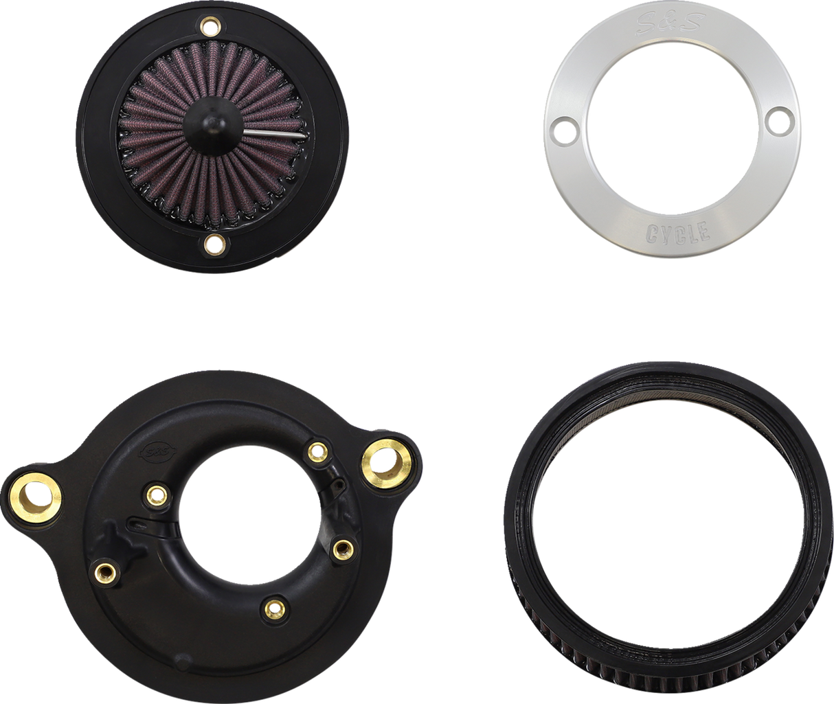 Air Stinger Stealth Air Cleaner Kit - Chrome Ring - 1010-2958