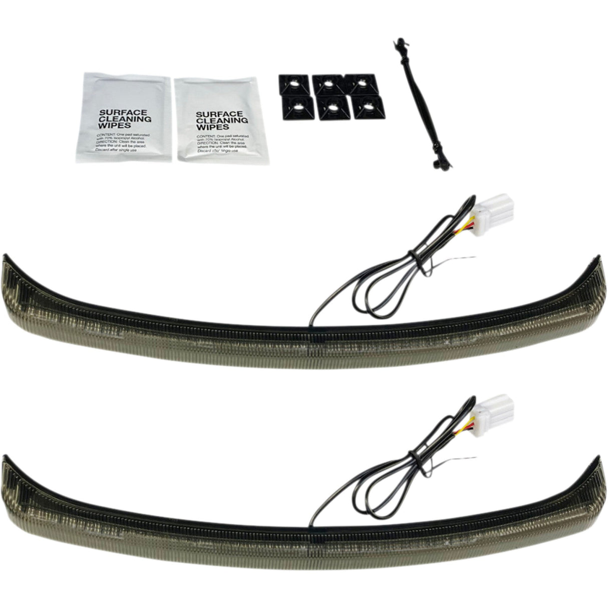 CUSTOM DYNAMICS 2040-2698 CD-TGFENDER-S Low Profile LED Fender Lights - Smoke Lens - Tri Glide