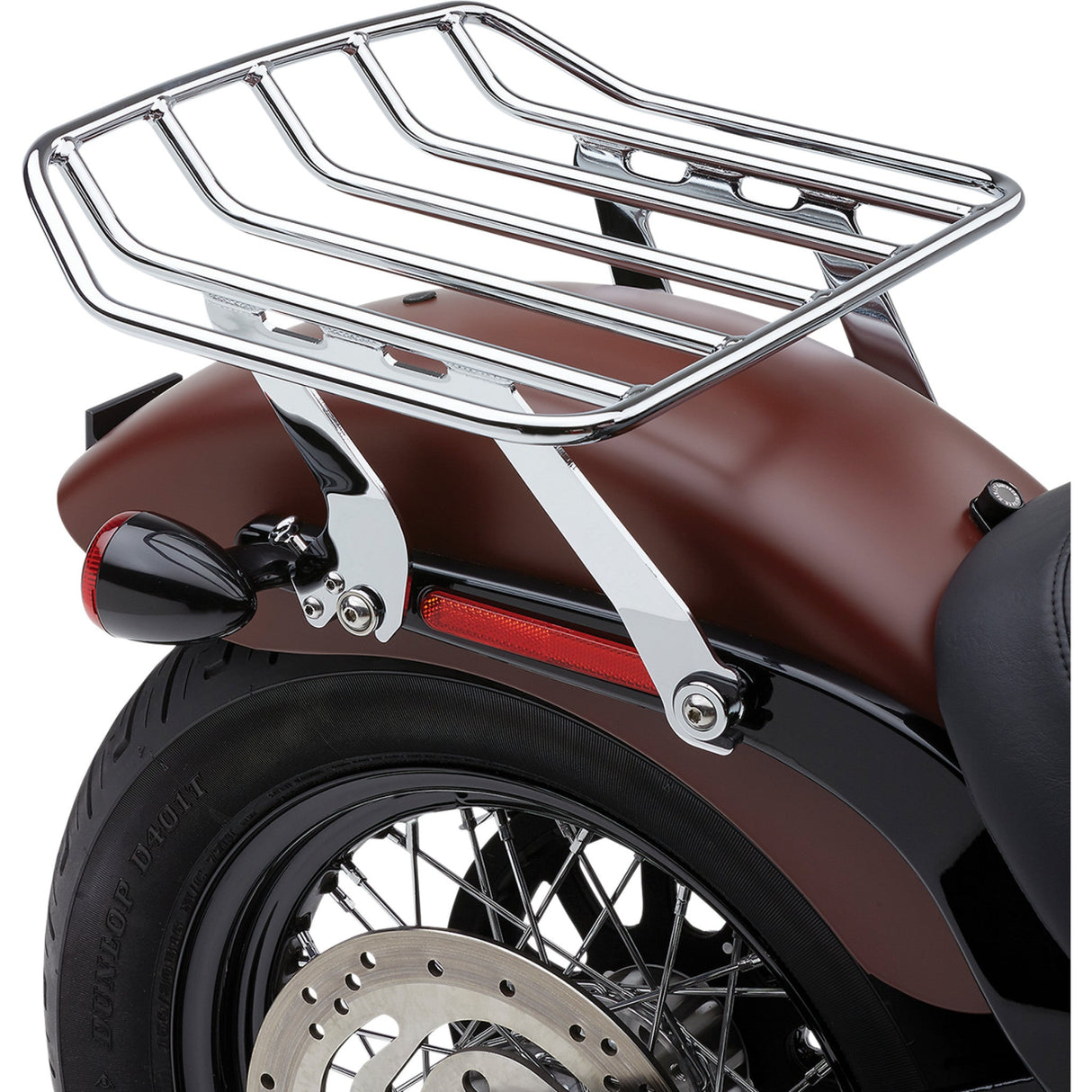 COBRA 1510-0481 602-2610 Big Ass® Detachable Solo Luggage Rack Detachable Solo Rack - FLSL - Chrome