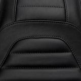 Mustang Tripper Fastback™ Seat Front Tuck-N-Roll Black Fxsb - 76781 For Harley Breakout 2013-2017