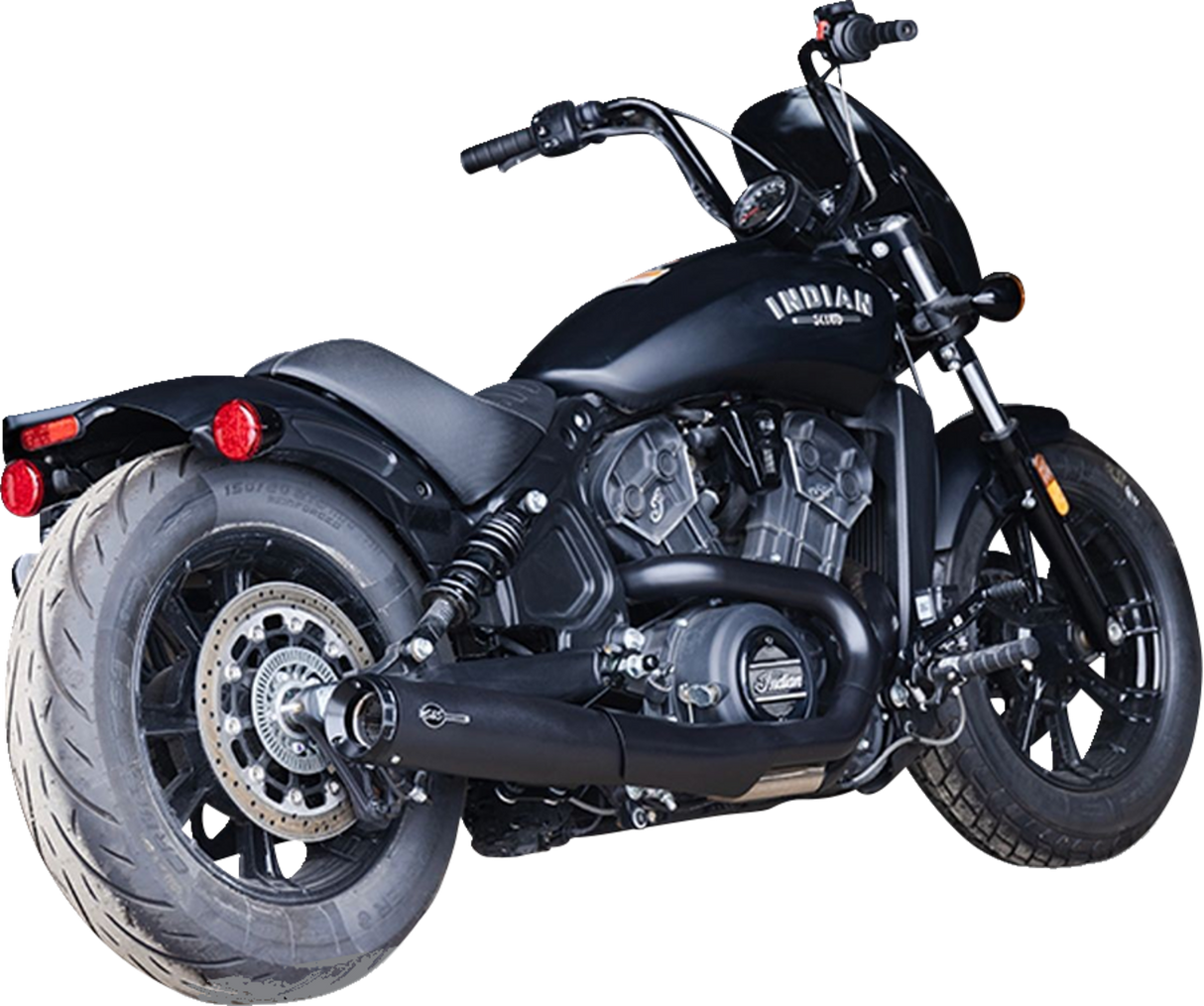 2-into-1 Grand National Exhaust System - Black - Race Only - 1810-3127