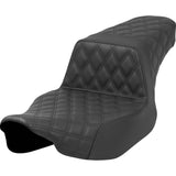 Saddlemen Step-Up Seat Front Rear Lattice Stitch Black - 823-07-175 For Harley Touring 2023-2026