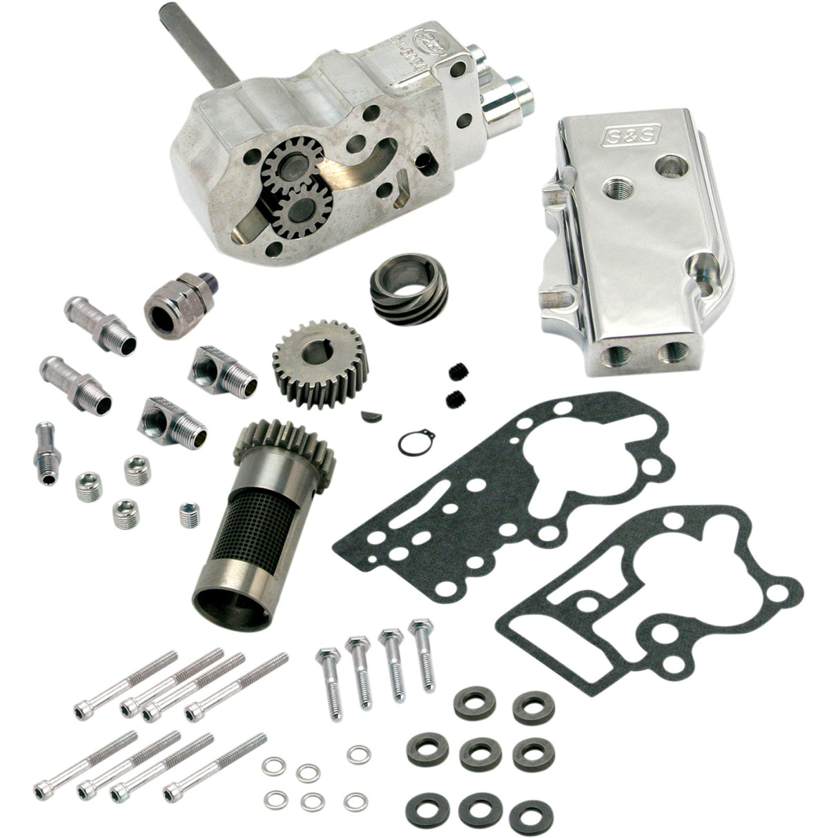 S&S Cycle Billet Oil Pump Kit Universal Cover Big Twin - 31-6295 For Harley Motorcycles 1978-1991