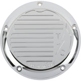 Thrashin Supply CO. Derby Cover Finned Chrome 5 Hole - TSC-3017-3 For Harley Touring 2015-2025