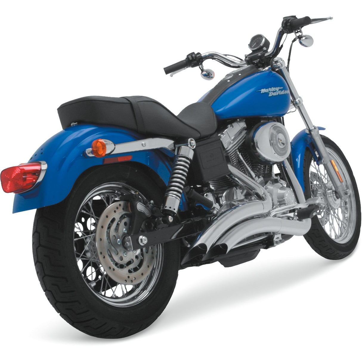 Vance & Hines Big Radius 2-Into-2 Exhaust System - 26007 For Harley Dyna 1991-2005