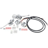 DRAG SPECIALTIES DS-280354 Handlebar Control Kit — Hydraulic/Mechanical Handlebar Controls w/ Switch - '72 - '81