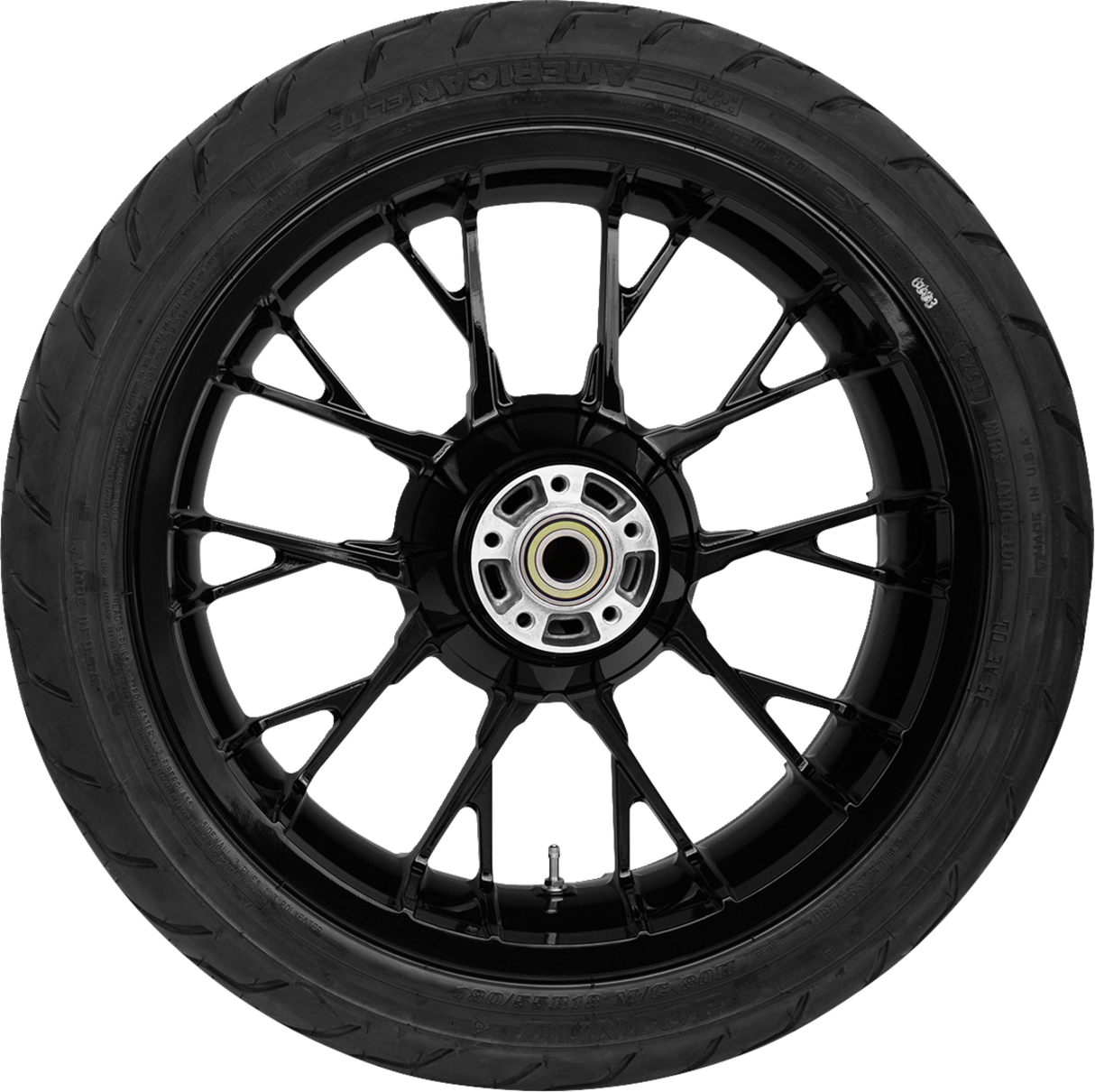 Marlin Rear Wheel - Solid Black (18") | Dunlop Tire (180/55B18) - 0336-0019