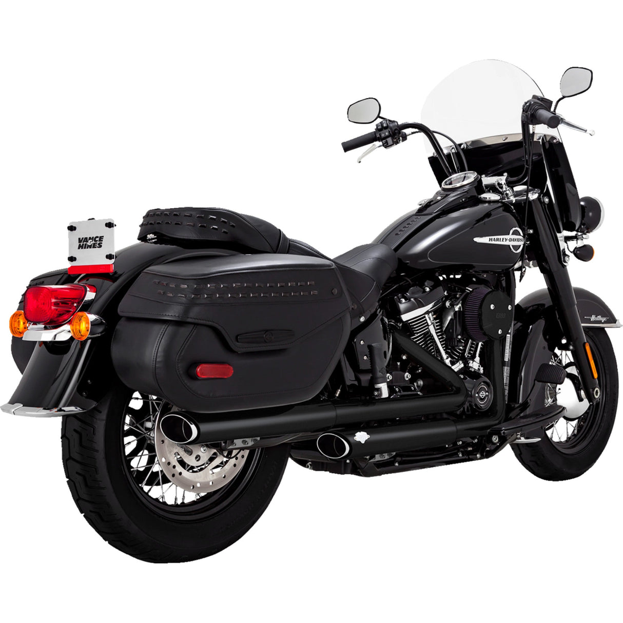 Vance & Hines Twin Slash Muffler - 46379 For Harley Softail Heritage Classic 114 / Softail Heritage Classic / Hydra-Glide Revival 2018-2024