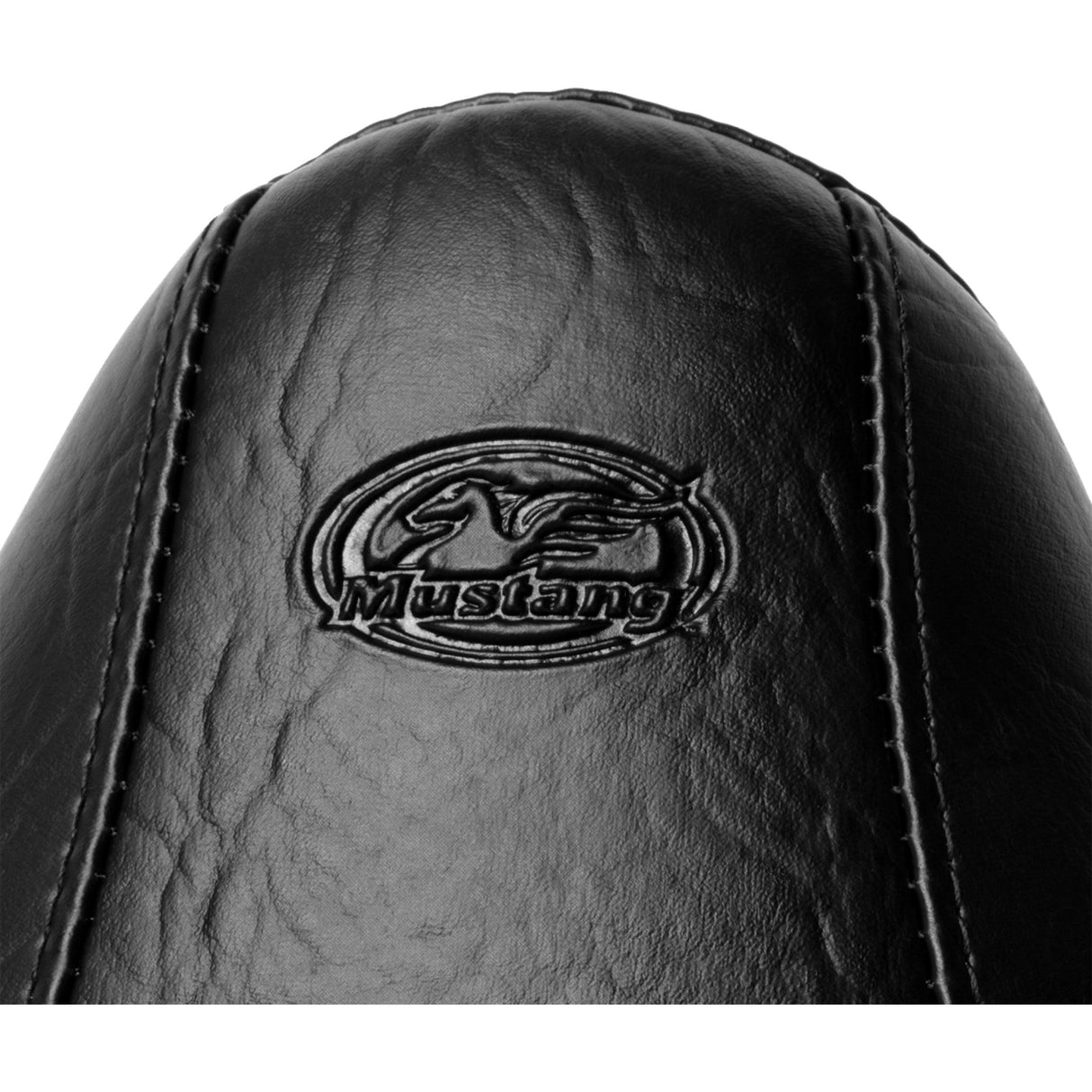 Mustang Solo Seat — Plain No Studs FL FX - 75086 For Harley Softail 2000-2007