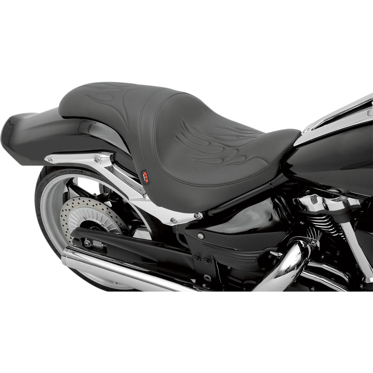 Z1R 0810-1796 Predator Seat flame stitched - raider