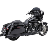 Cobra Gen 2 NH Series Upper Cut Mufflers Black - 6289RB For Harley Touring 2017-2022