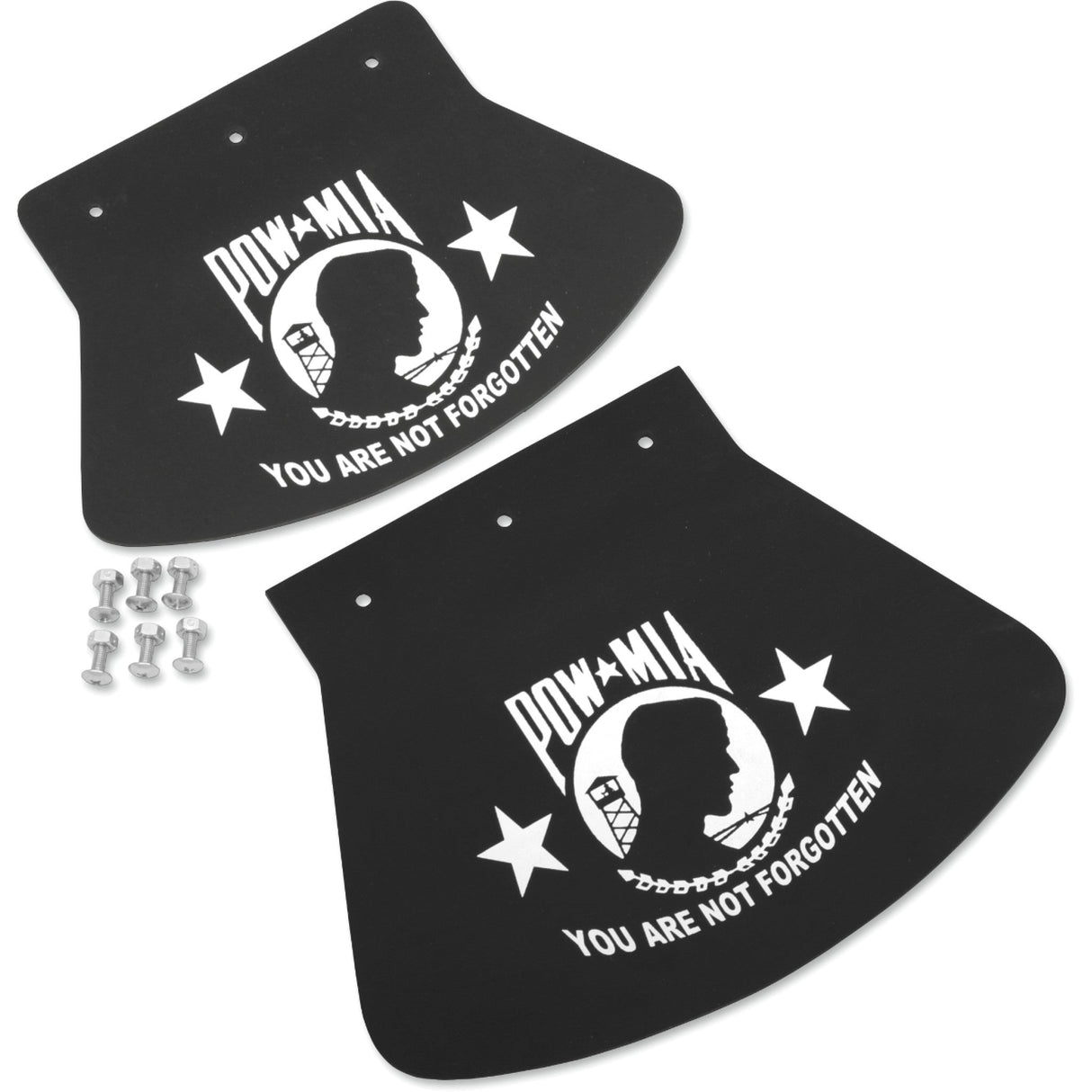 DRAG SPECIALTIES Mud Flap — POW-MIA - W x H