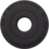 Saddlemen Dominator Pillion Pad Standard Reach Black With Gray Stitching FL FX - 806-12-0162 For Harley Softail 2006-2017